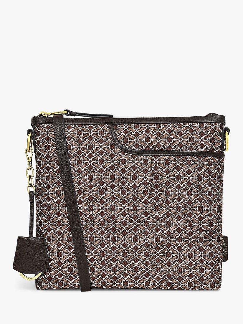 Product image 1 of 3, which shows Radley Pockets 2.0 Medium Heirloom Jacquard Cross Body Bag, Tortoise
