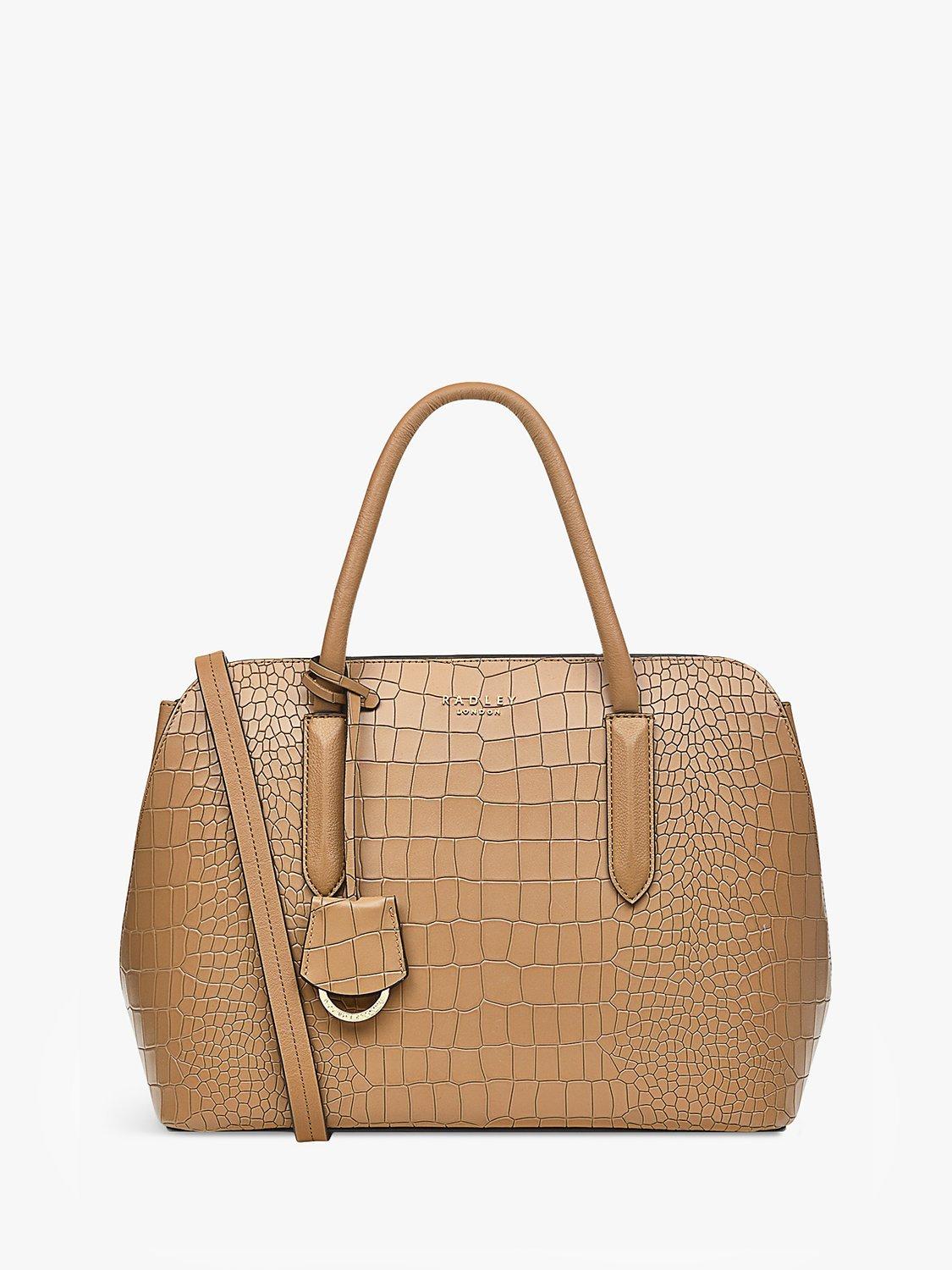 Radley Liverpool Street 2.0 Faux Croc Leather Medium Multiway Bag, Butterscotch, One Size