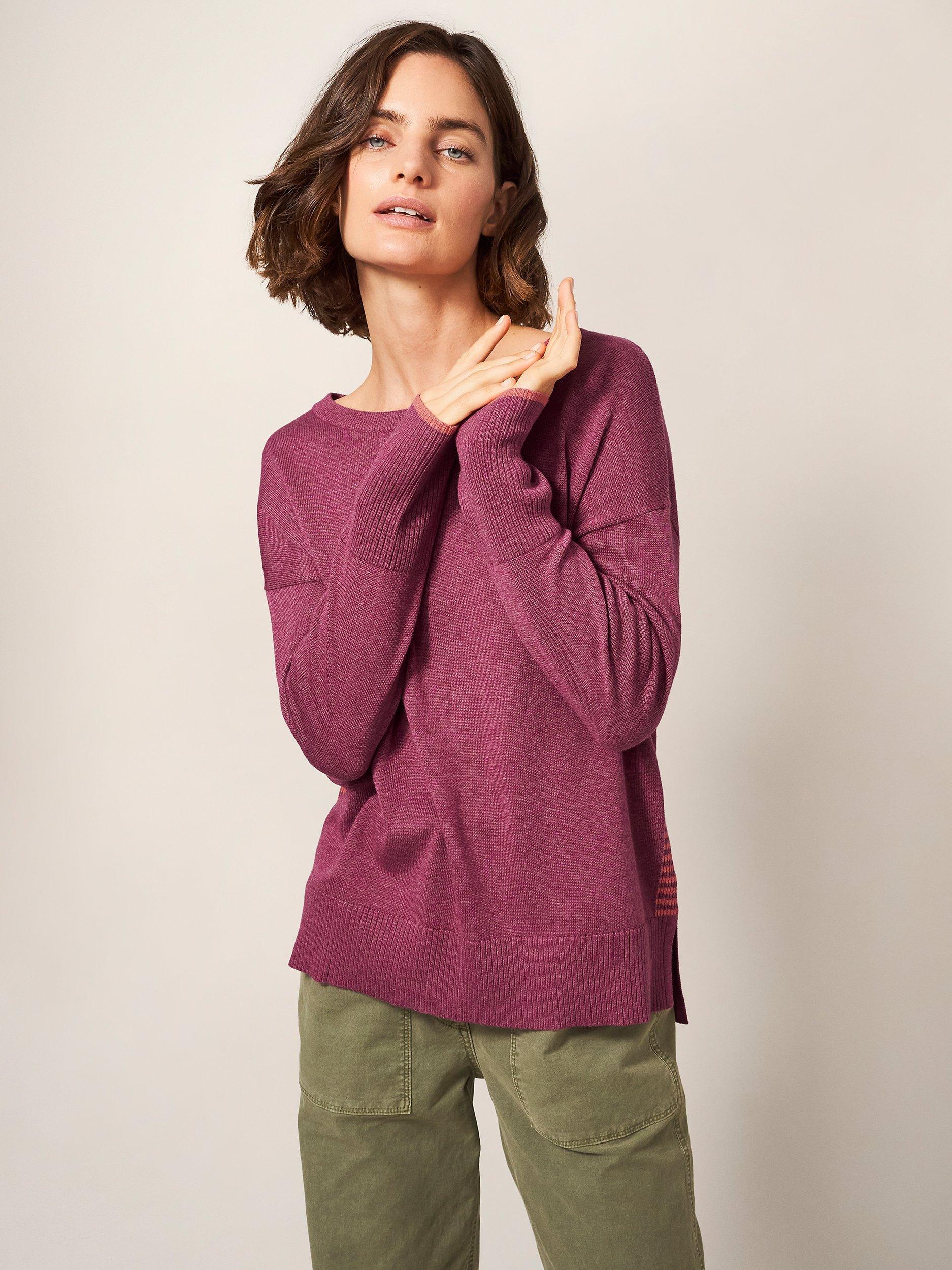 Product image 4 of 7, which shows White Stuff Olive Jumper, Bright Pink, 6