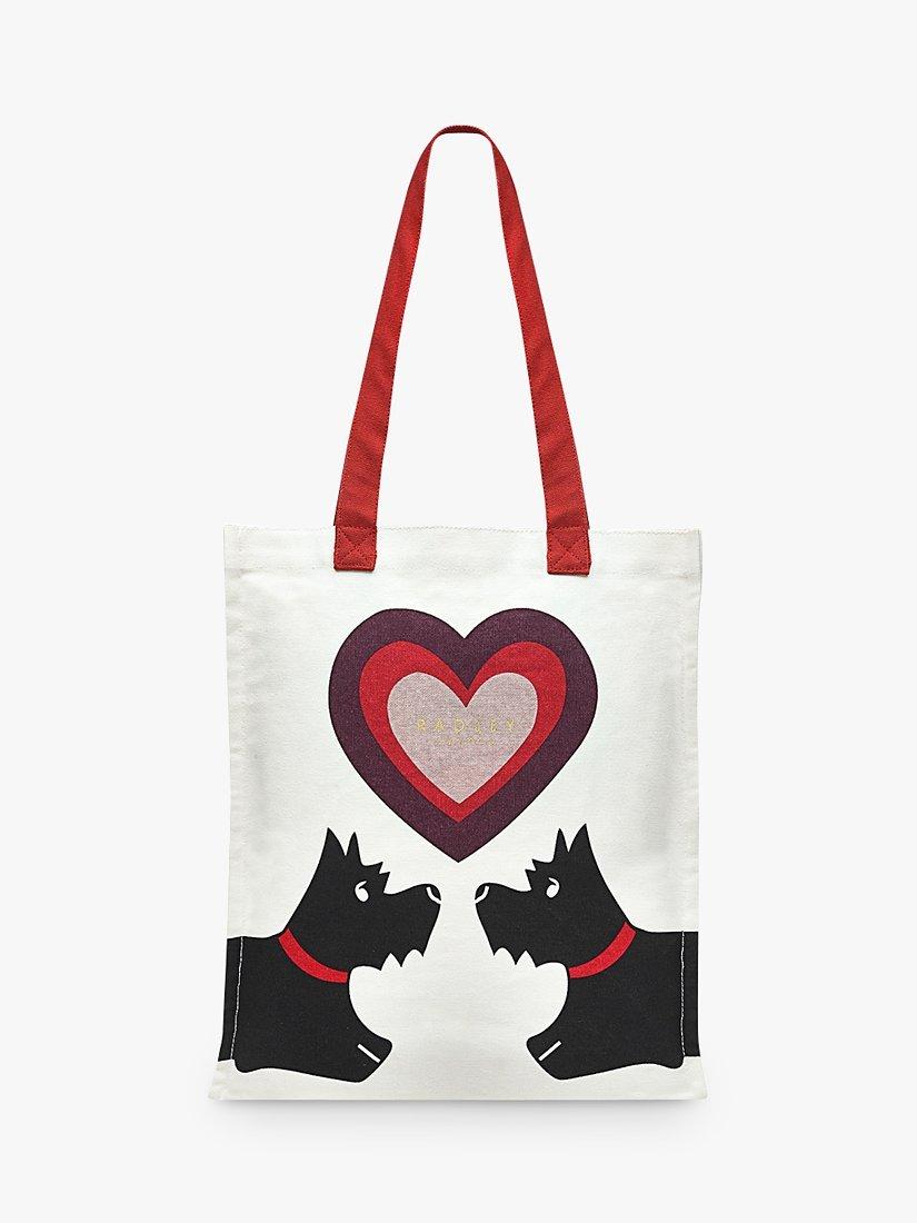 Radley Valentines Medium Open Top Tote Bag, Natural