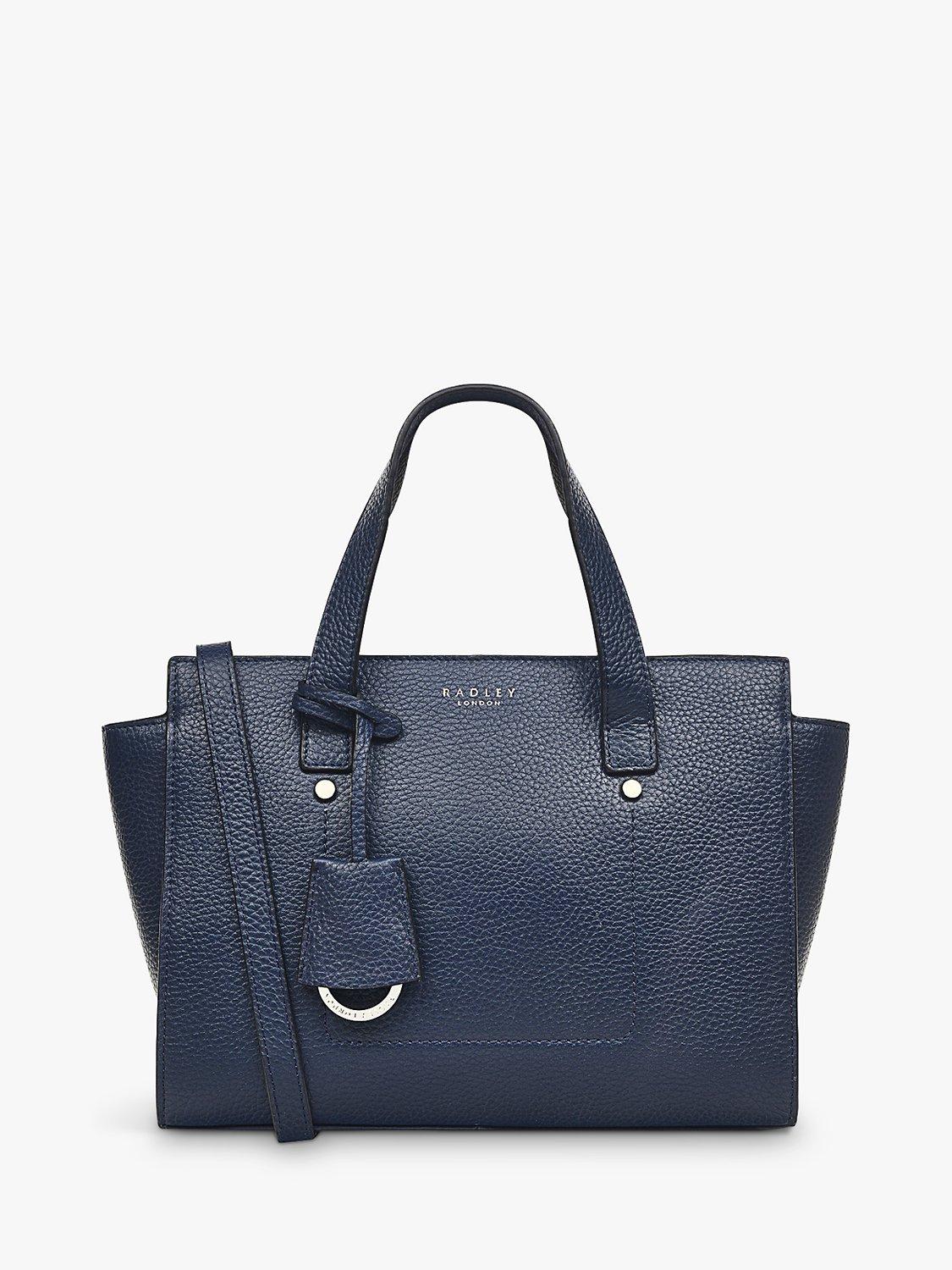 Radley Buxton Avenue Leather Small Zip Top Grab Bag, Ink