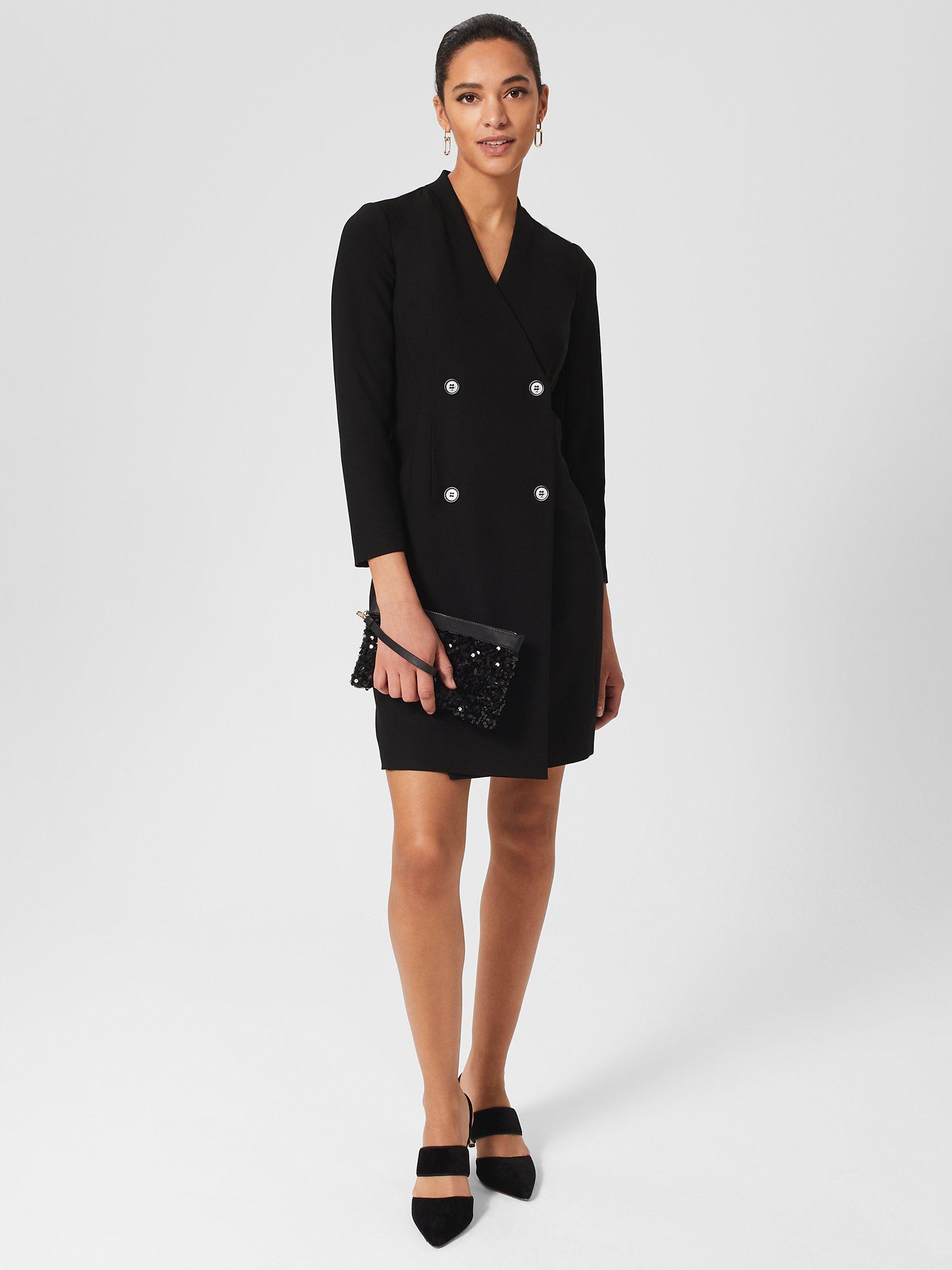 Hobbs Harlie Tailored Blazer Midi Dress,  Black