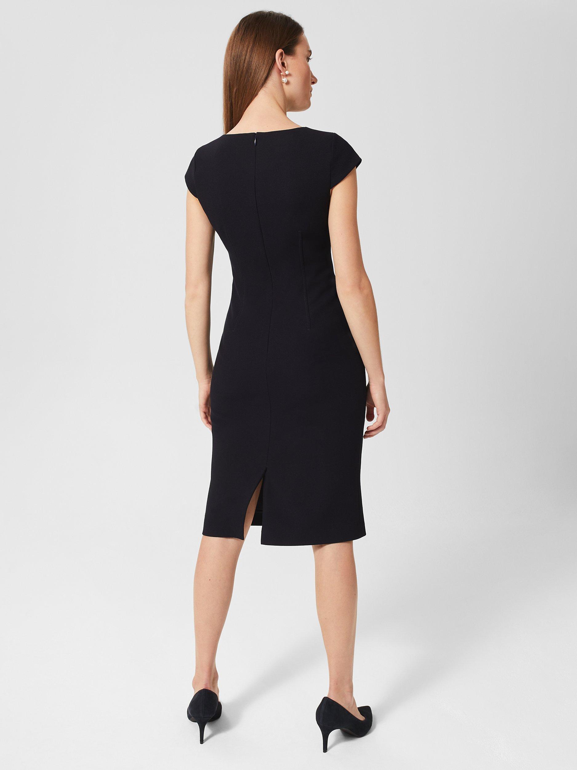 Hobbs Mia Knee Length Dress Navy