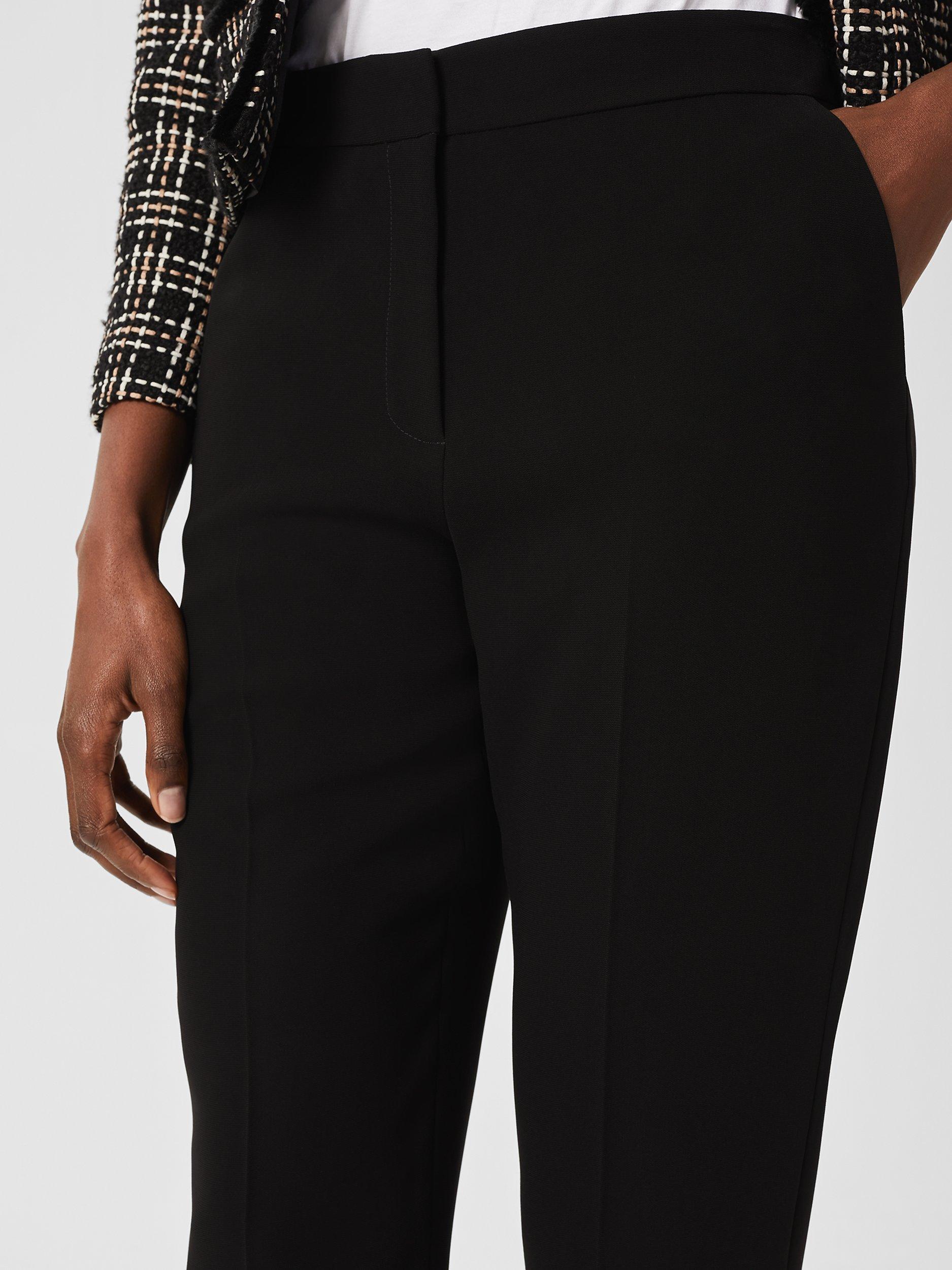 Product image 4 of 5, which shows Hobbs Mel Tapered Trousers, Black, 8