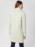 Hobbs Lillie Wool Blend Coat, Green Ivory