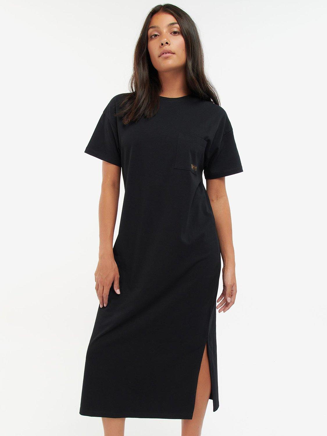 Barbour International Reign T-Shirt Jersey Dress, Black