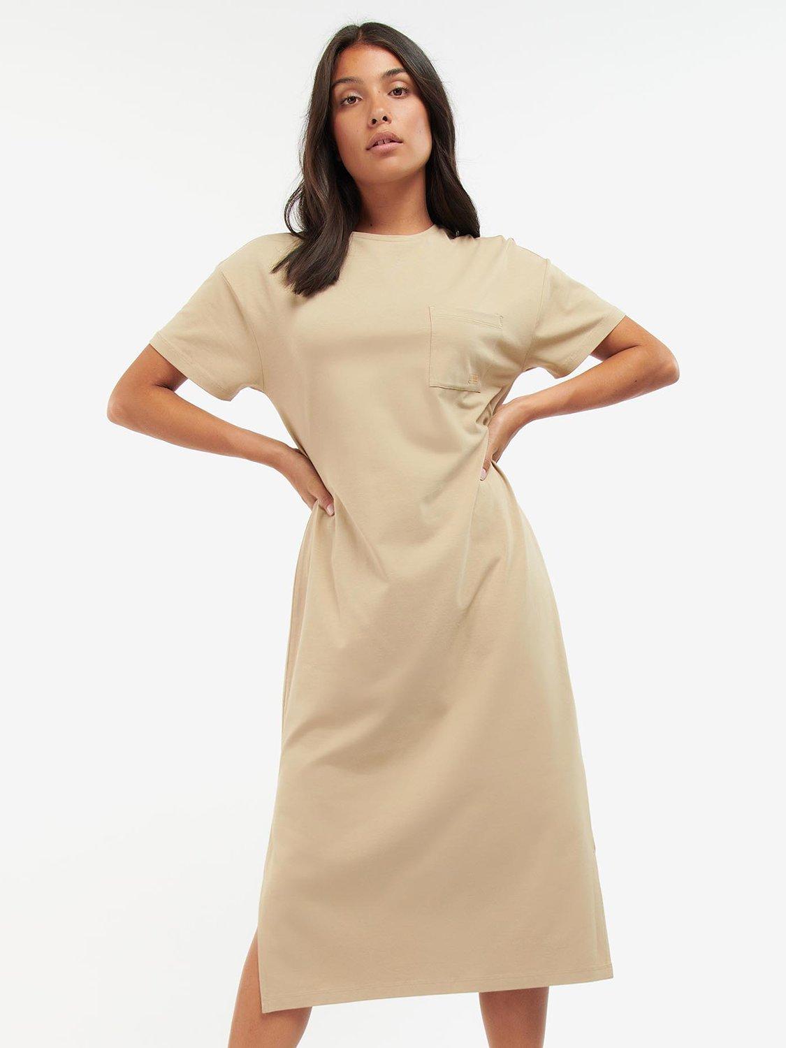 Barbour International Reign T-Shirt Jersey Dress, Cargo, 12