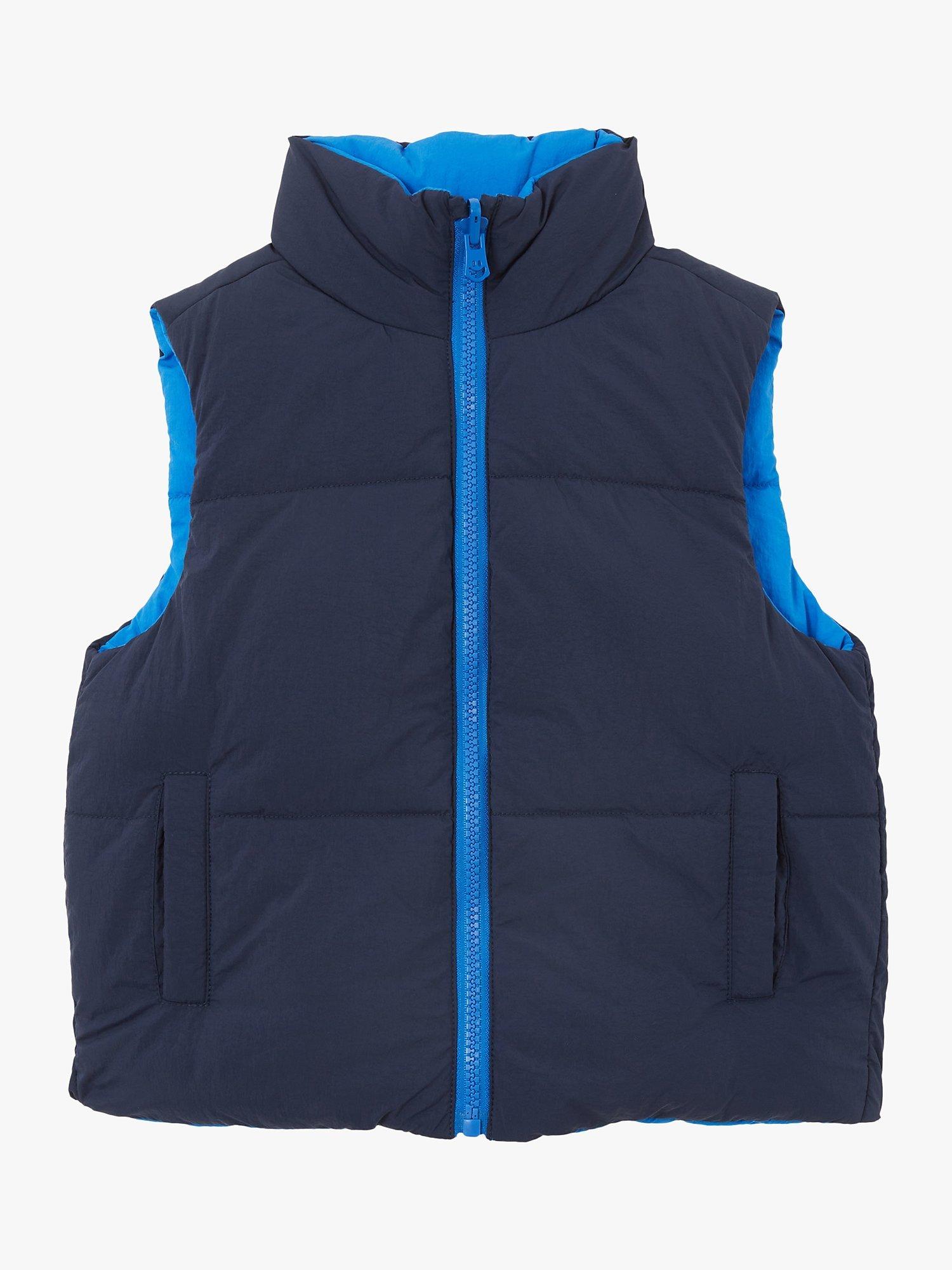 Cotton On Kids' Reversible Gilet, Navy/Blue