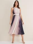 Phase Eight Simara Ombre Pleat Midi Dress