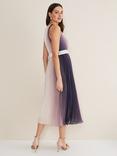 Phase Eight Simara Ombre Pleat Midi Dress