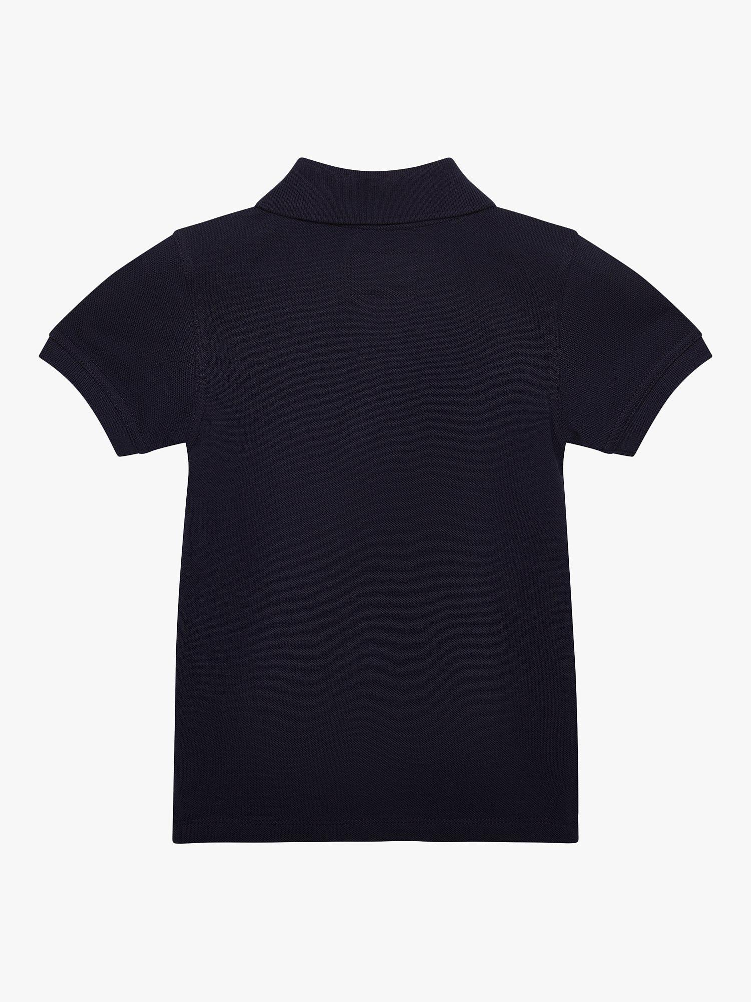 Product image 2 of 5, which shows Trotters Kids' Harry Pique Polo Shirt, Navy, 10-11 years