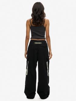 Superdry Baggy Parachute Pants - view 2, Black