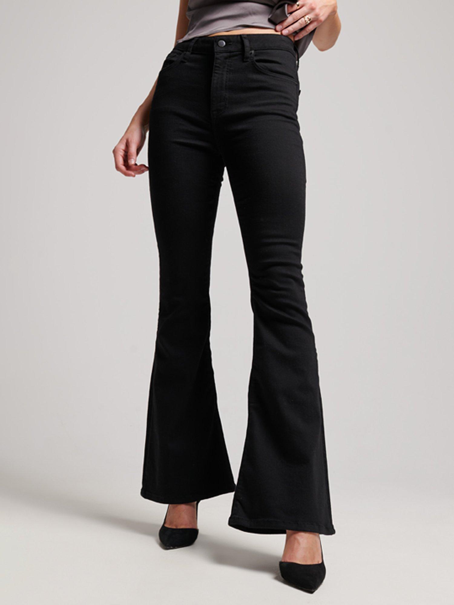 Superdry Organic Cotton High Waisted Skinny Flare Jeans