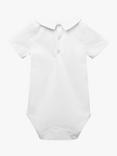 Trotters Baby Monty Jersey Bodysuit, White