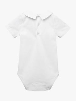 Trotters Baby Monty Jersey Bodysuit, White - view 2, White