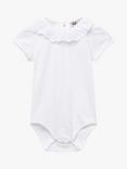 Trotters Baby Katie Anglaise Short Sleeve Bodysuit, White