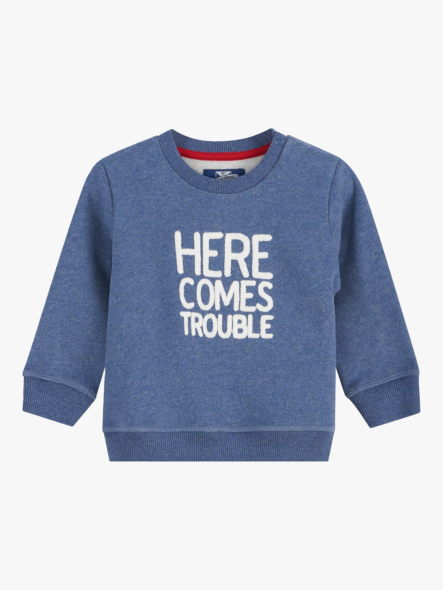Trotters Baby Here Comes Trouble Sweatshirt