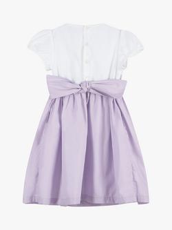 Trotters Kids' Rose Hand-Smocked Dress - view 2, Lilac