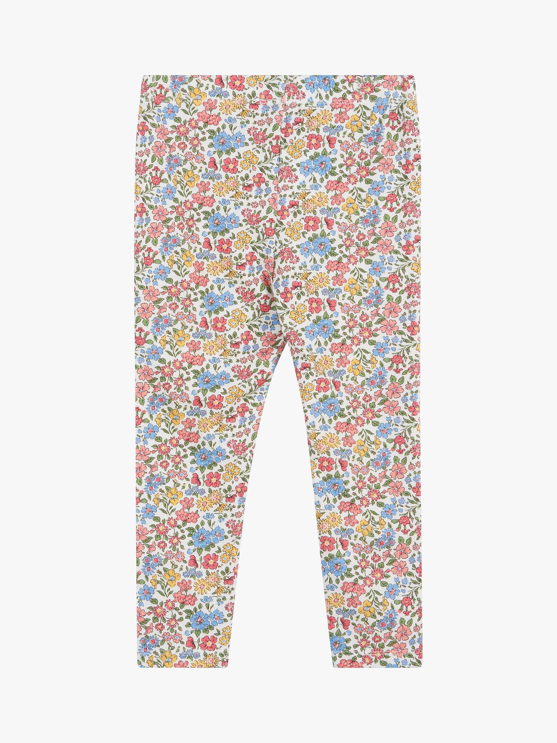 Trotters Kids' Annabelle Floral Print Leggings, Multi