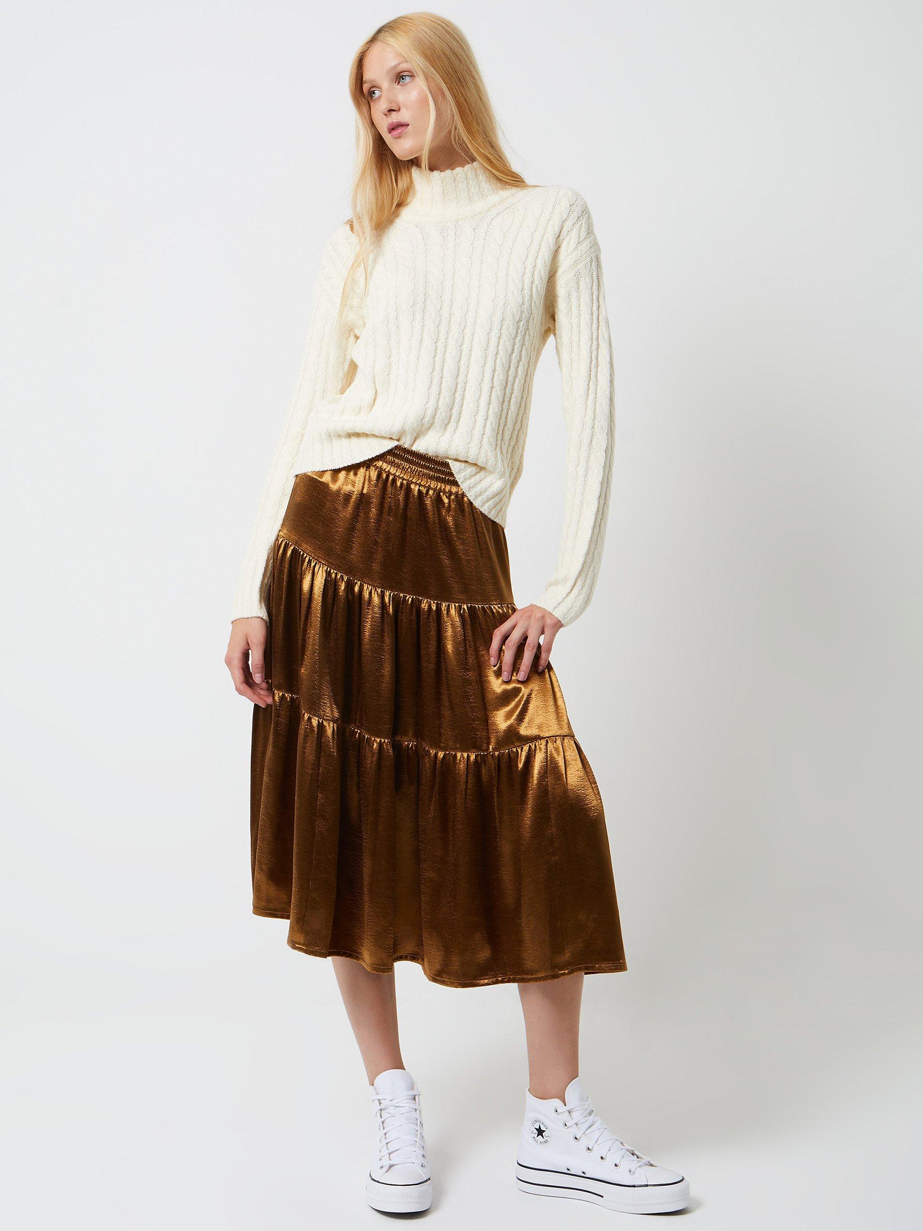 French Connection Babysoft Cable Knit Jumper, Cream       