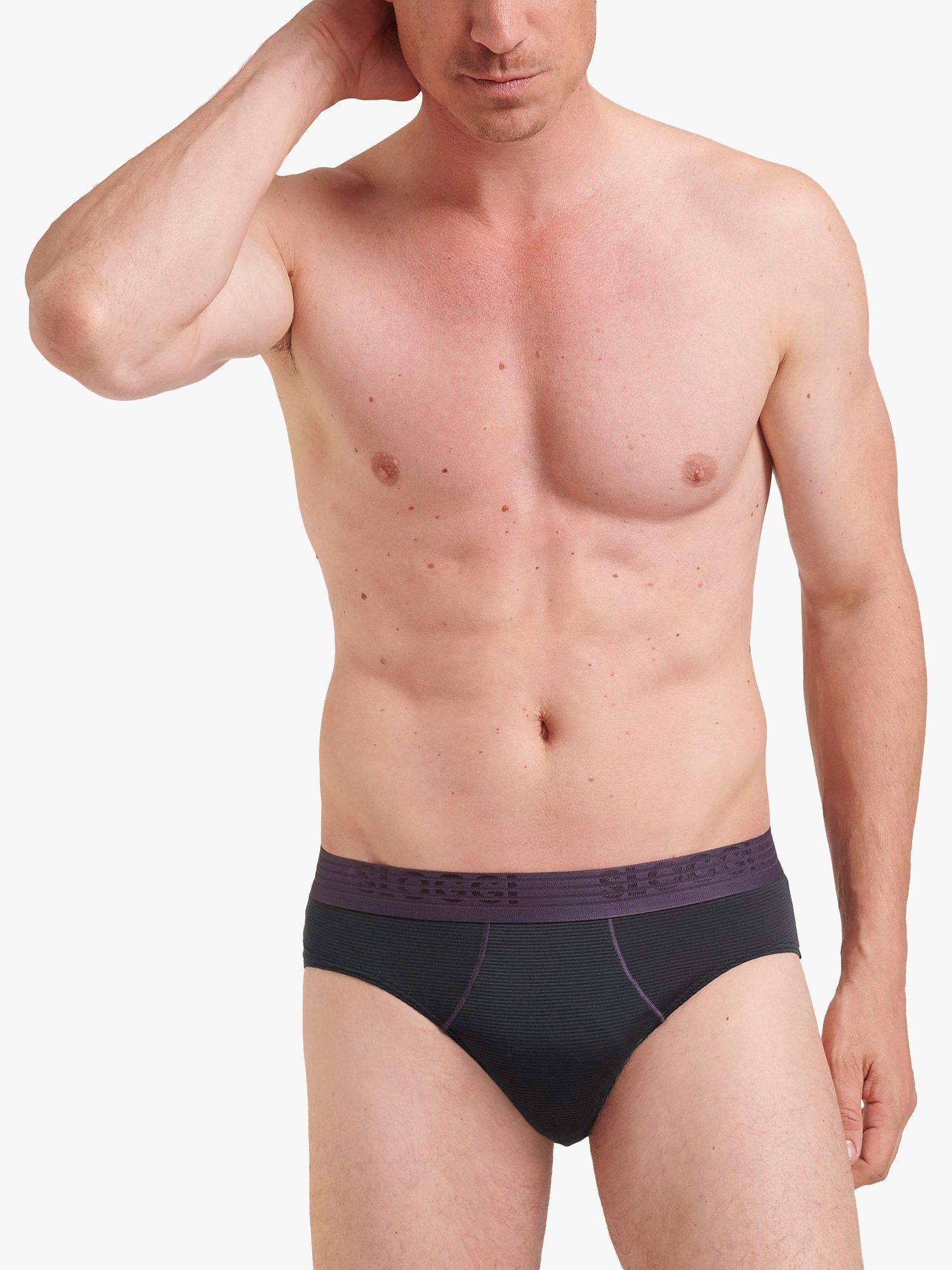 sloggi EVER Cool Cotton Stretch Hipster Trunks, Pack of 2, Black 