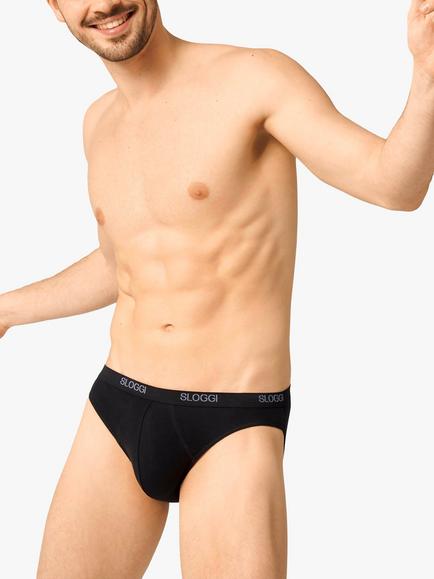 Sloggi BASIC Mini Briefs, Pack of 2, Black