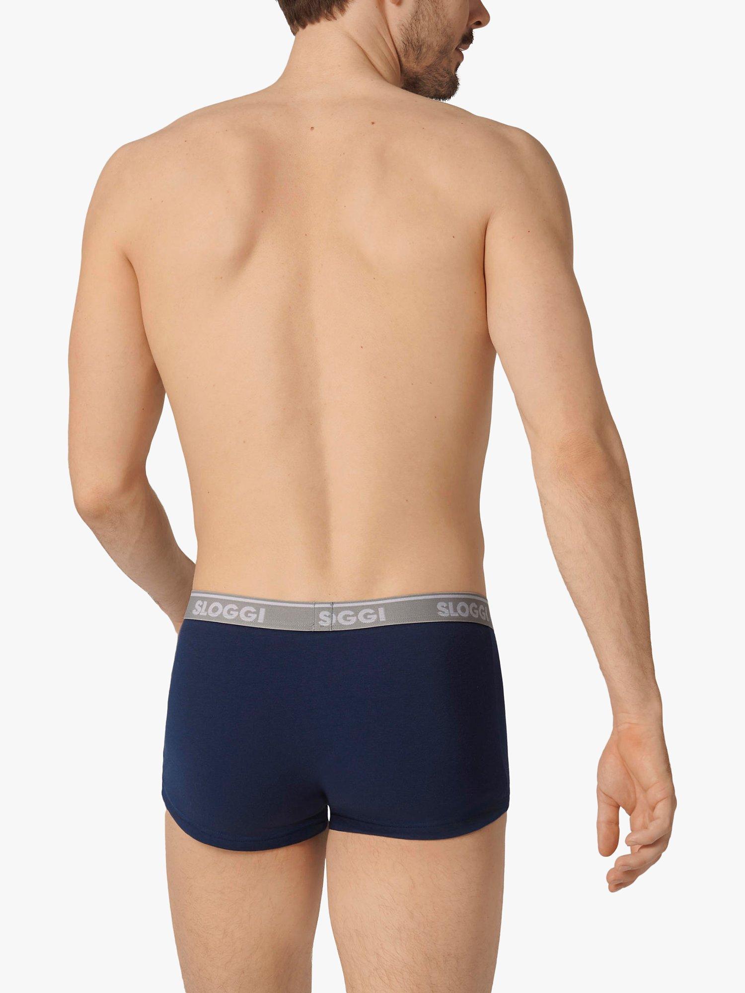 Product image 2 of 3, which shows sloggi GO ABC Cotton Stretch Hipster Trunks, Pack of 6, Grey, XL