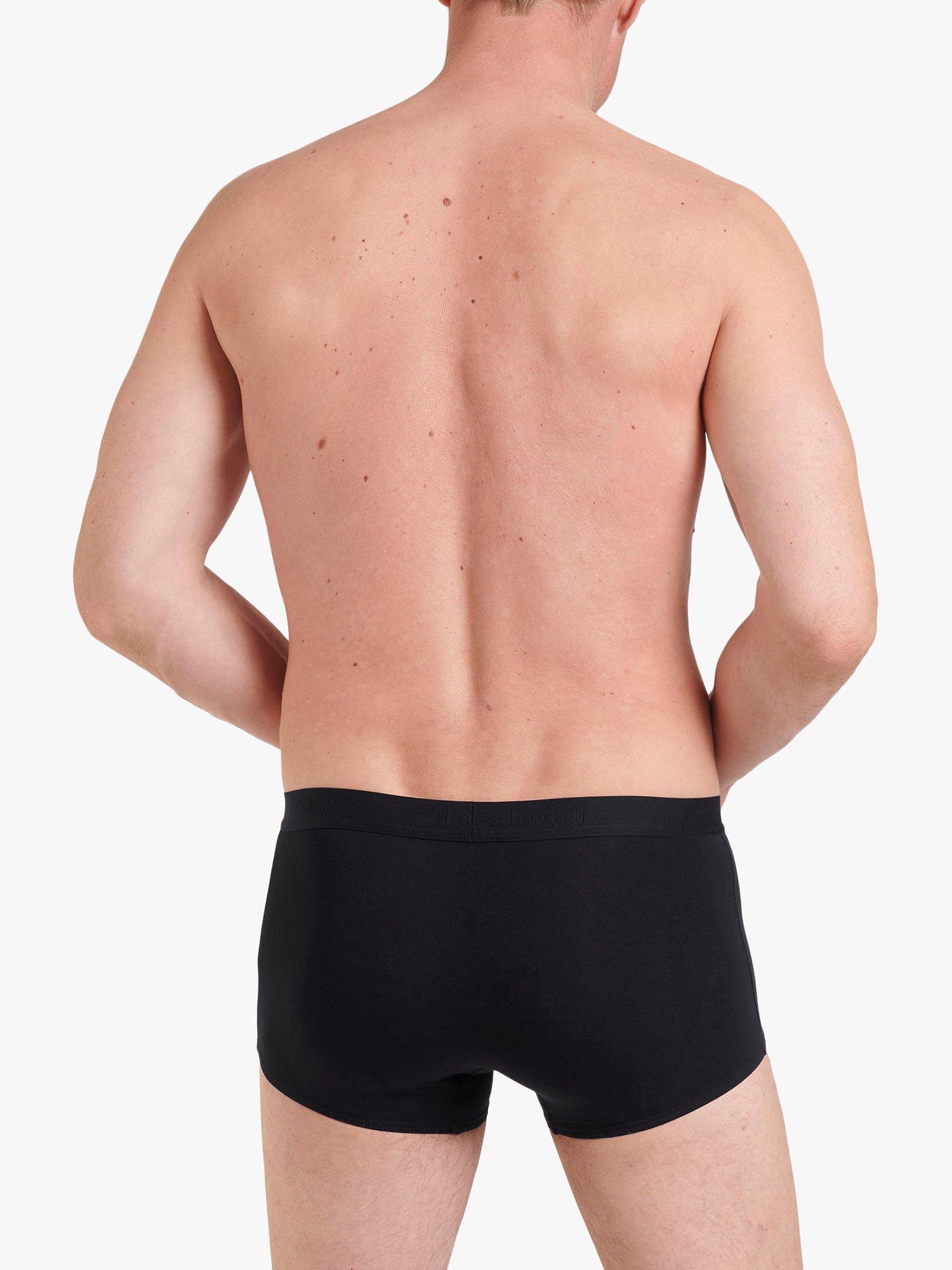Product image 3 of 5, which shows sloggi EVER Cool Cotton Stretch Hipster Trunks, Pack of 2, Black, S
