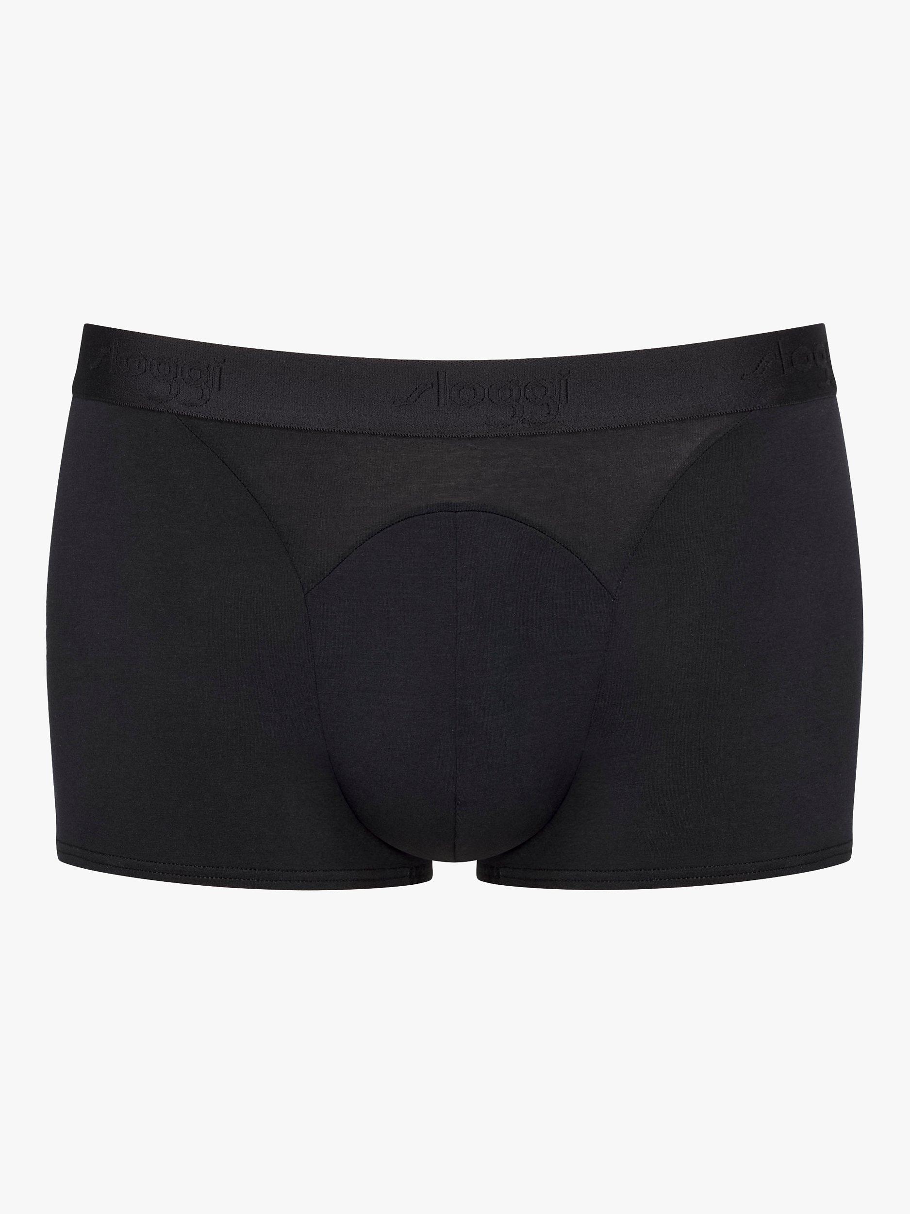 Product image 5 of 5, which shows sloggi EVER Cool Cotton Stretch Hipster Trunks, Pack of 2, Black, S