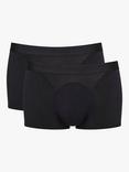 sloggi EVER Cool Cotton Stretch Hipster Trunks, Pack of 2, Black