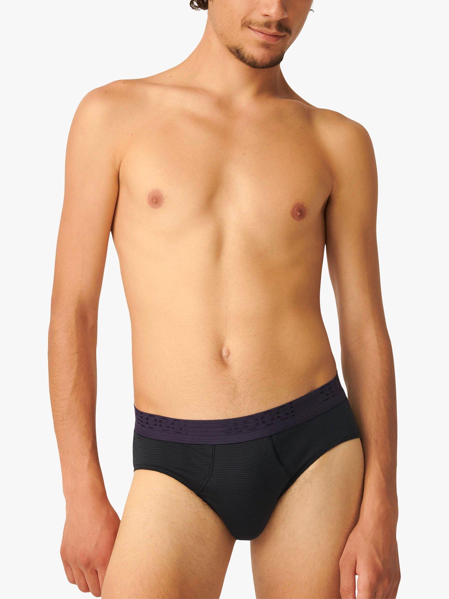 sloggi EVER Cool Cotton Stretch Hipster Trunks, Pack of 2, Blue - Dark Combi