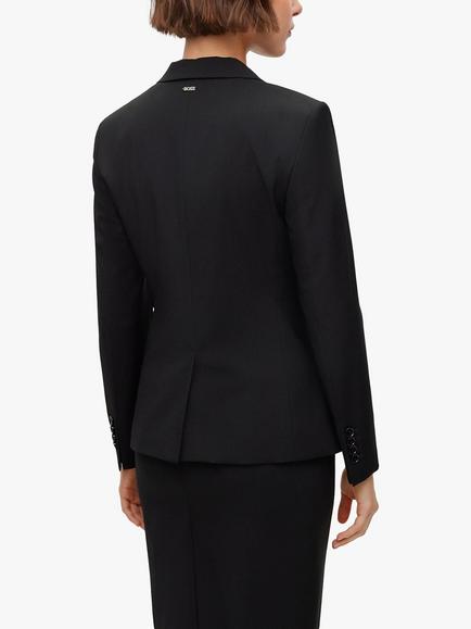HUGO BOSS Juleah Wool Blazer - view 2, Black