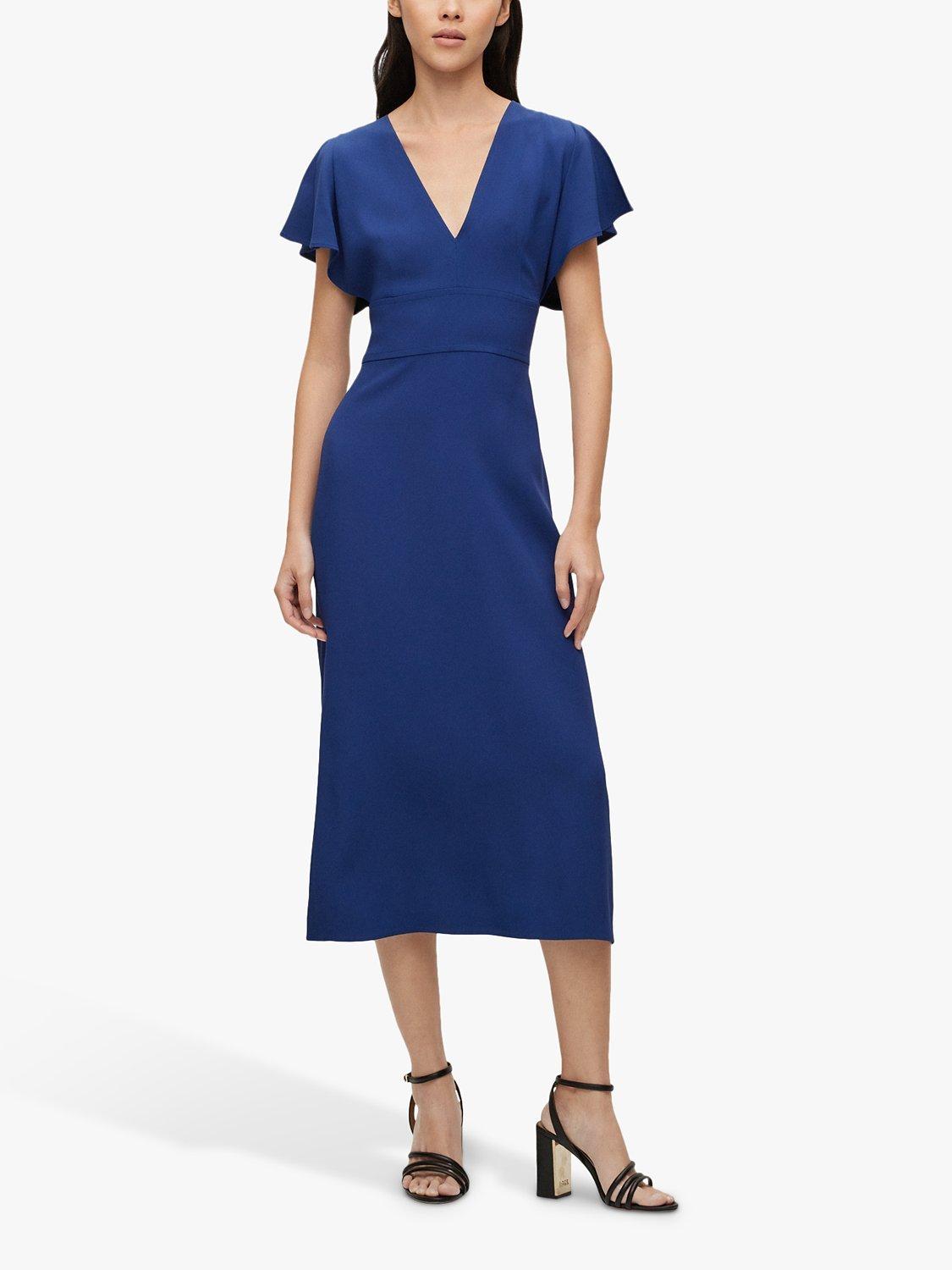 HUGO BOSS Dawinga Midi Dress, Dark Blue