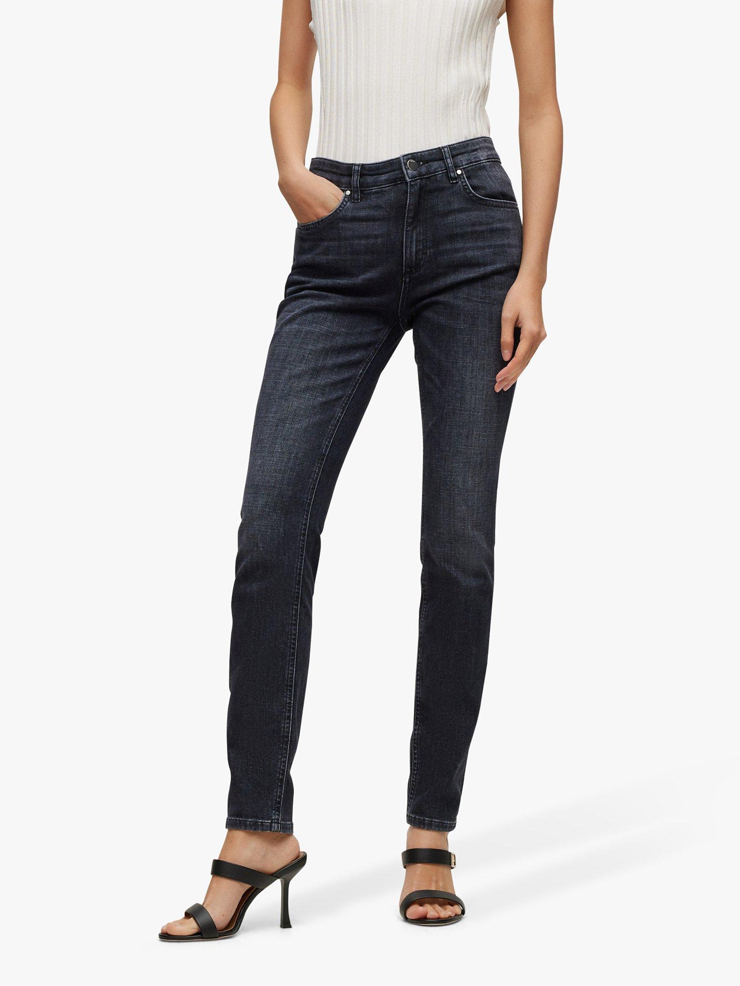 HUGO BOSS Jackie Slim Fit Jeans, Black