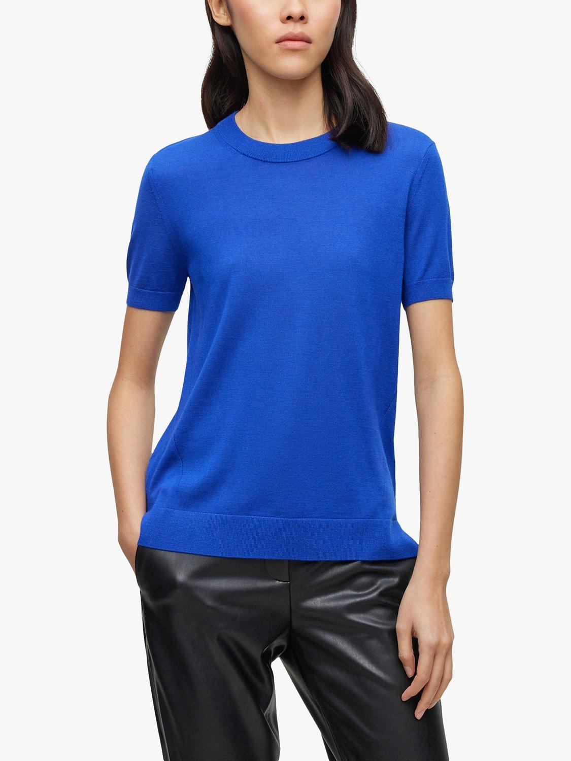 BOSS Falyssiasi Fine Knit Short Sleeve Jumper