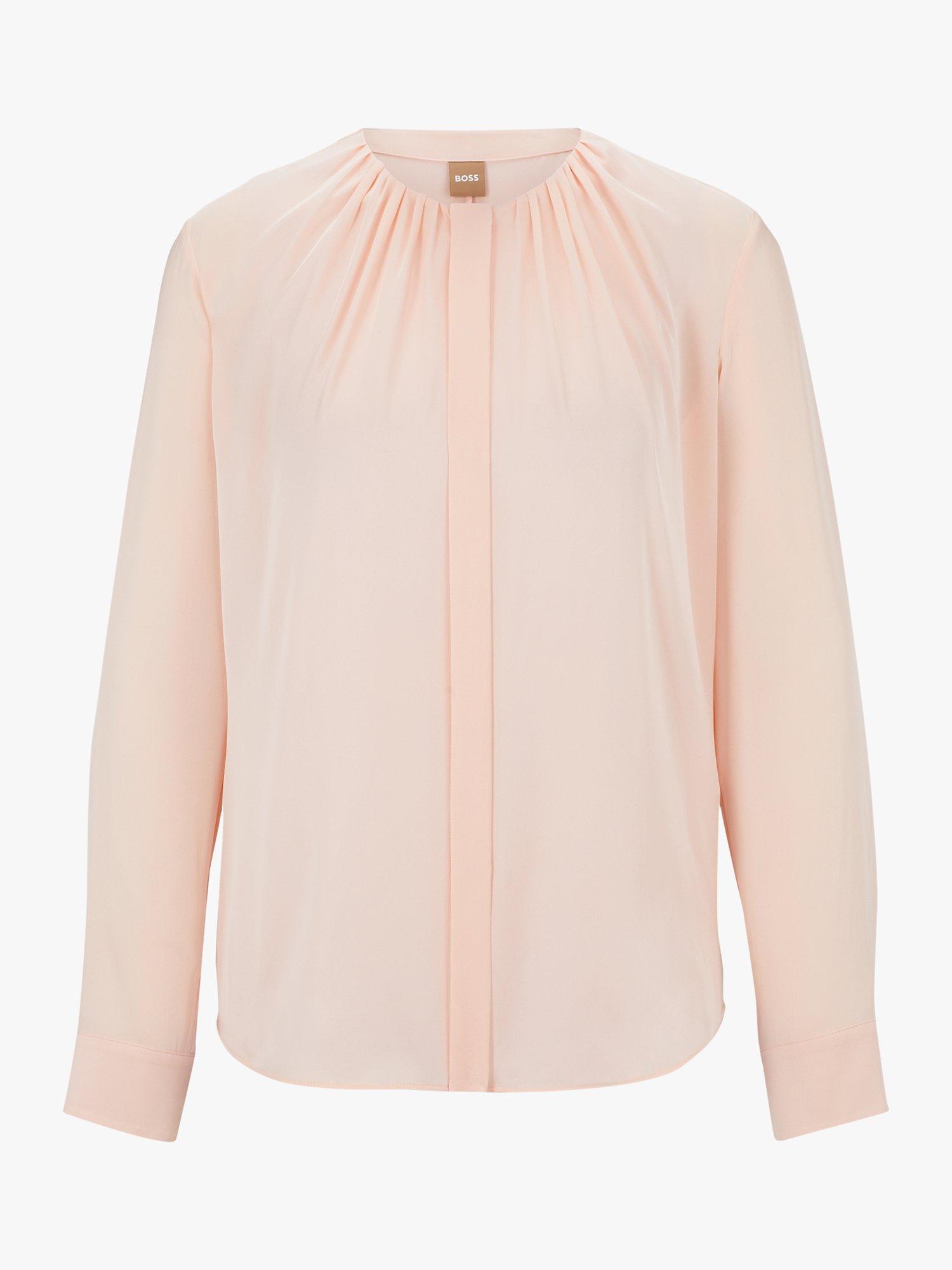 HUGO BOSS Banorah Silk Blouse, Pink
