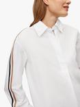 HUGO BOSS Bicona Stripe Sleeve Shirt, White