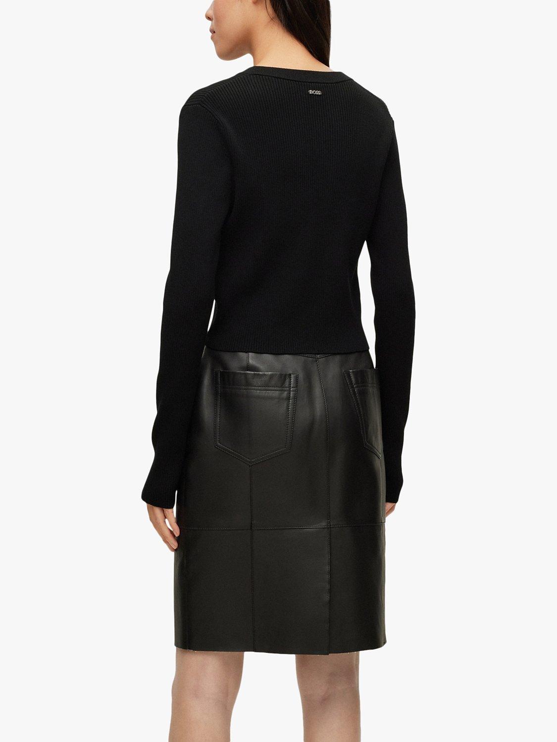 Product image 2 of 5, which shows HUGO BOSS Fahara Cardigan, Black, XL