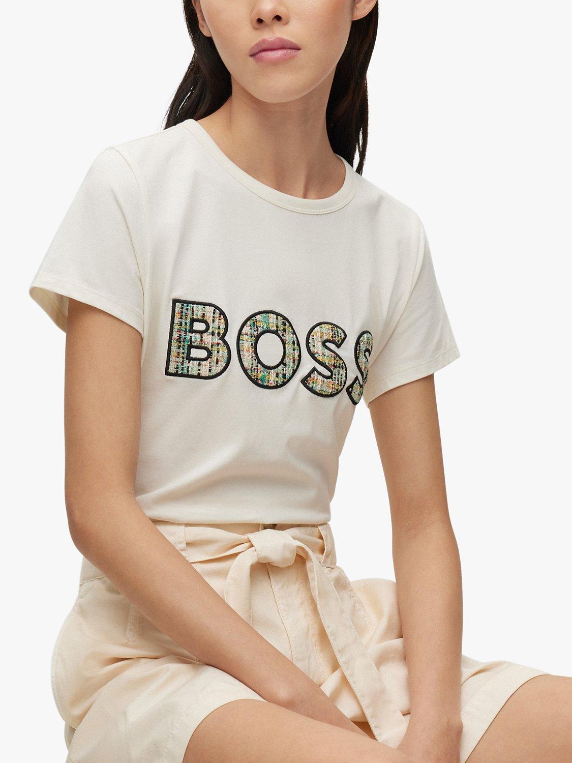 Product image 5 of 5, which shows HUGO BOSS Eventsa Logo T-Shirt, Open White, XL