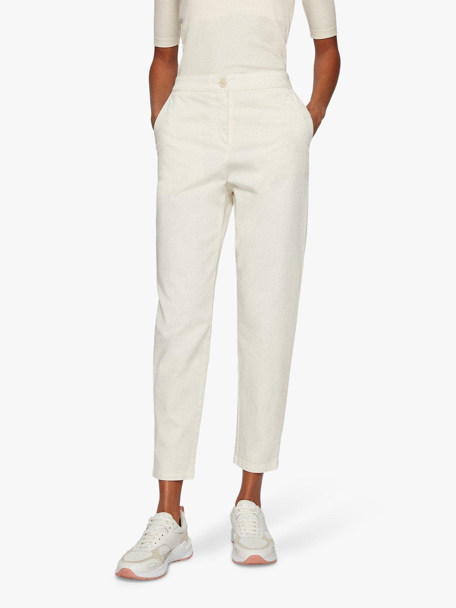 HUGO BOSS Tolinda Tailored Trousers Open White