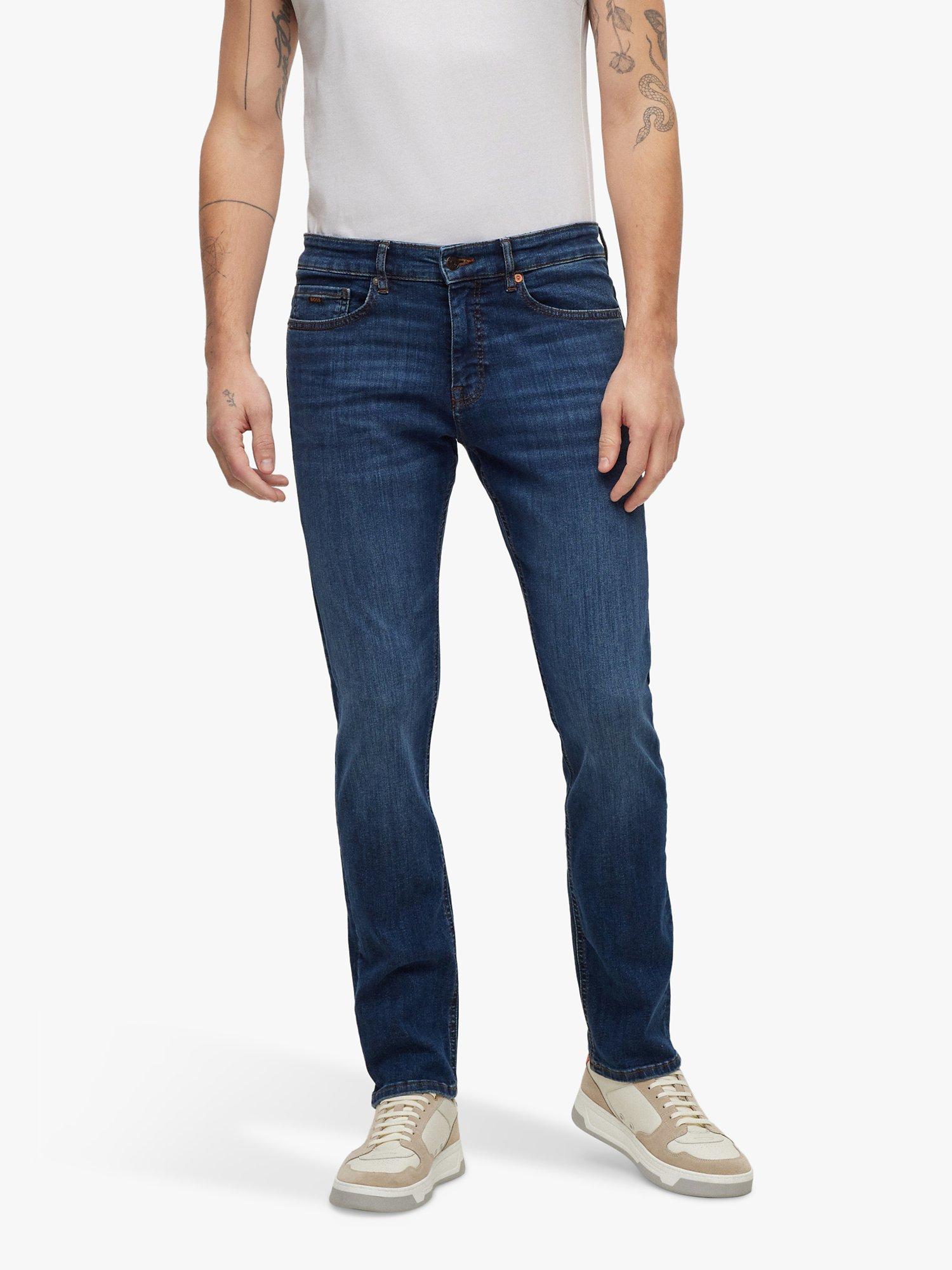 Product image 1 of 5, which shows BOSS Delaware Slim Fit Jeans, Navy, 38S