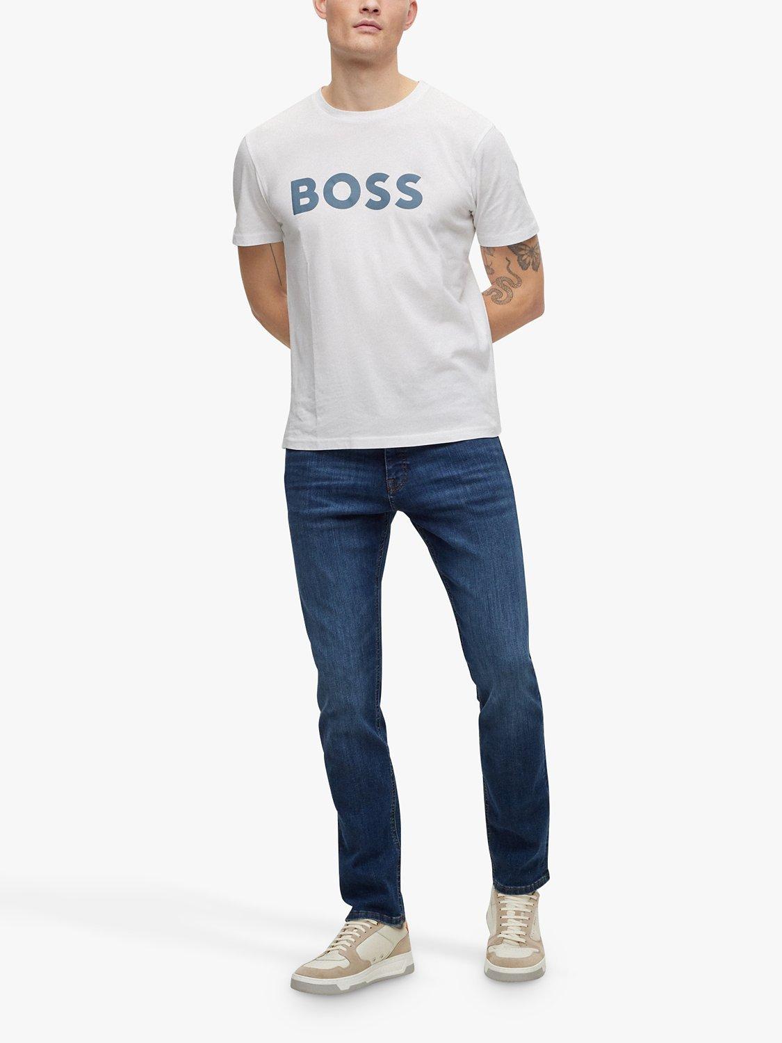 Product image 3 of 5, which shows BOSS Delaware Slim Fit Jeans, Navy, 38S