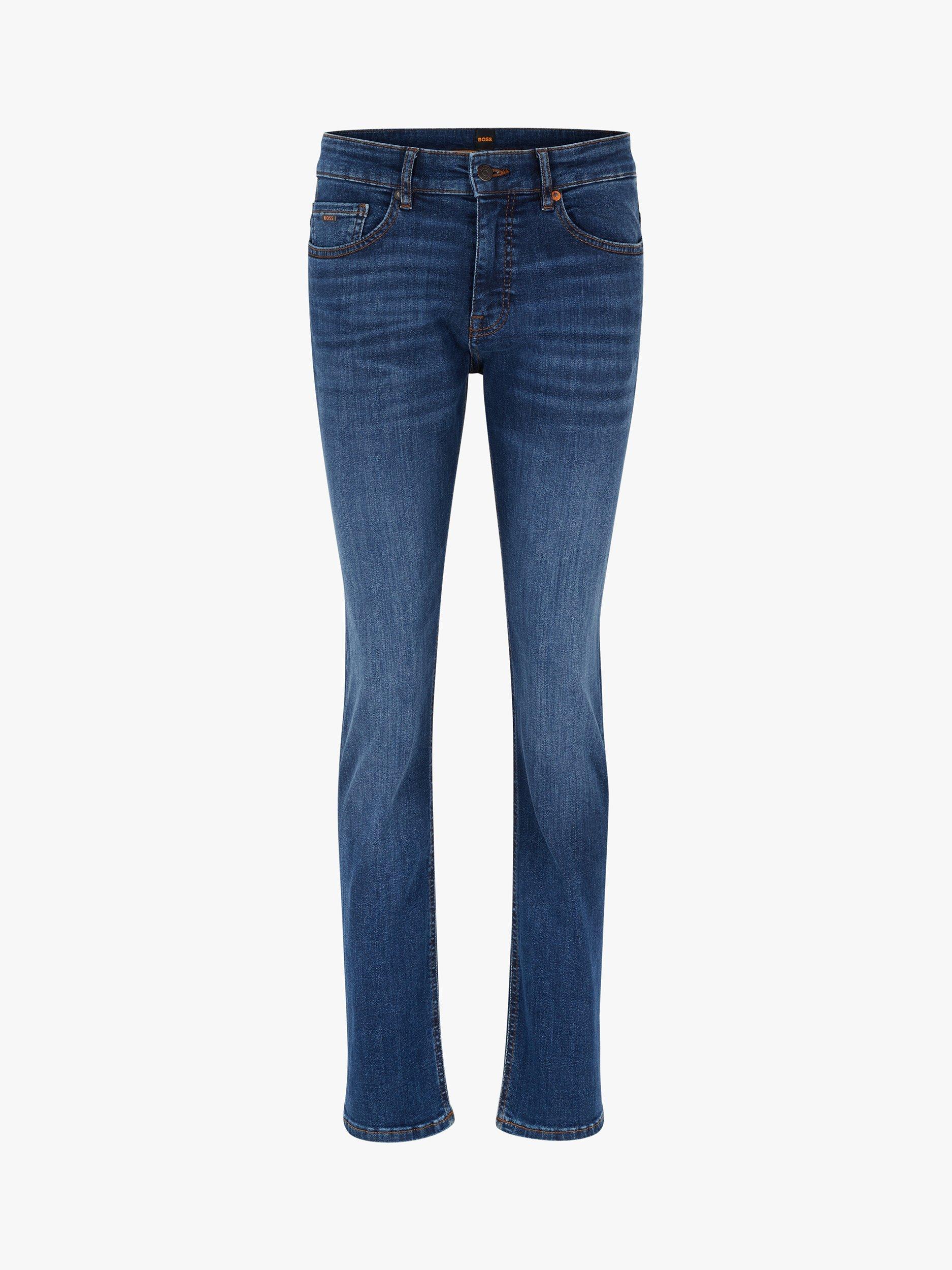 Product image 4 of 5, which shows BOSS Delaware Slim Fit Jeans, Navy, 38S