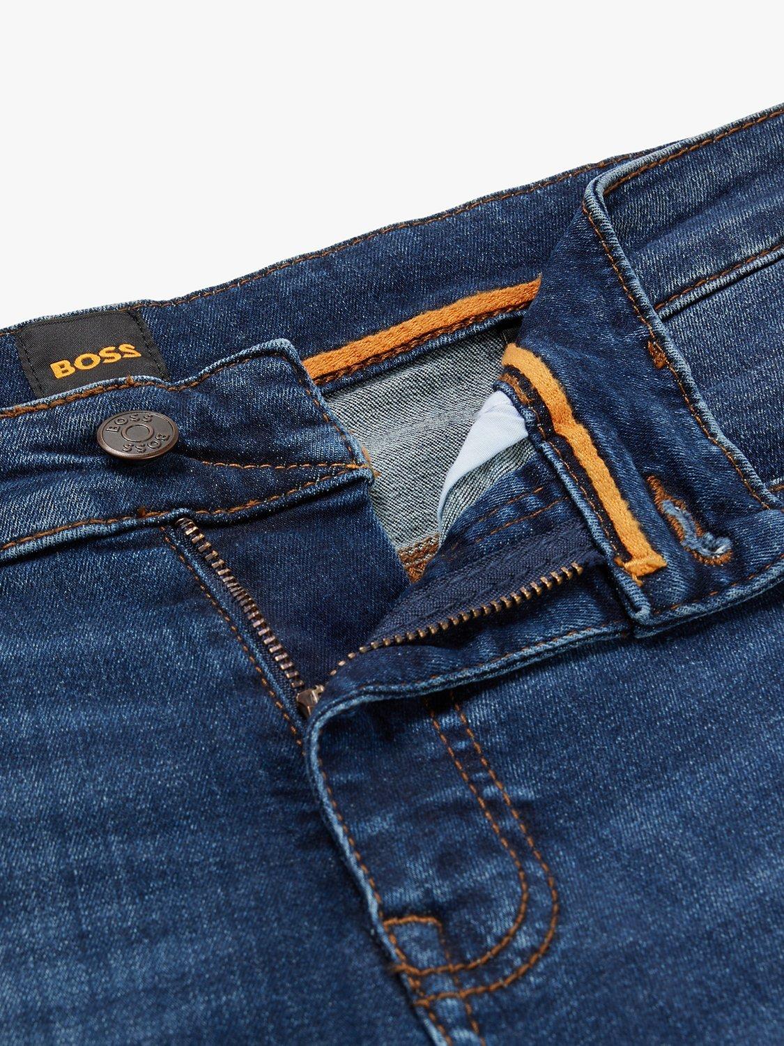 Product image 5 of 5, which shows BOSS Delaware Slim Fit Jeans, Navy, 38S