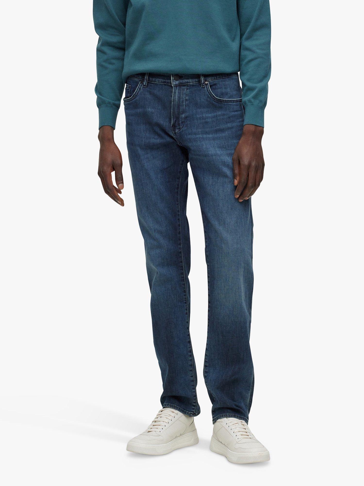Product image 1 of 5, which shows BOSS Delaware Slim Fit Jeans, Bright Blue, 30L