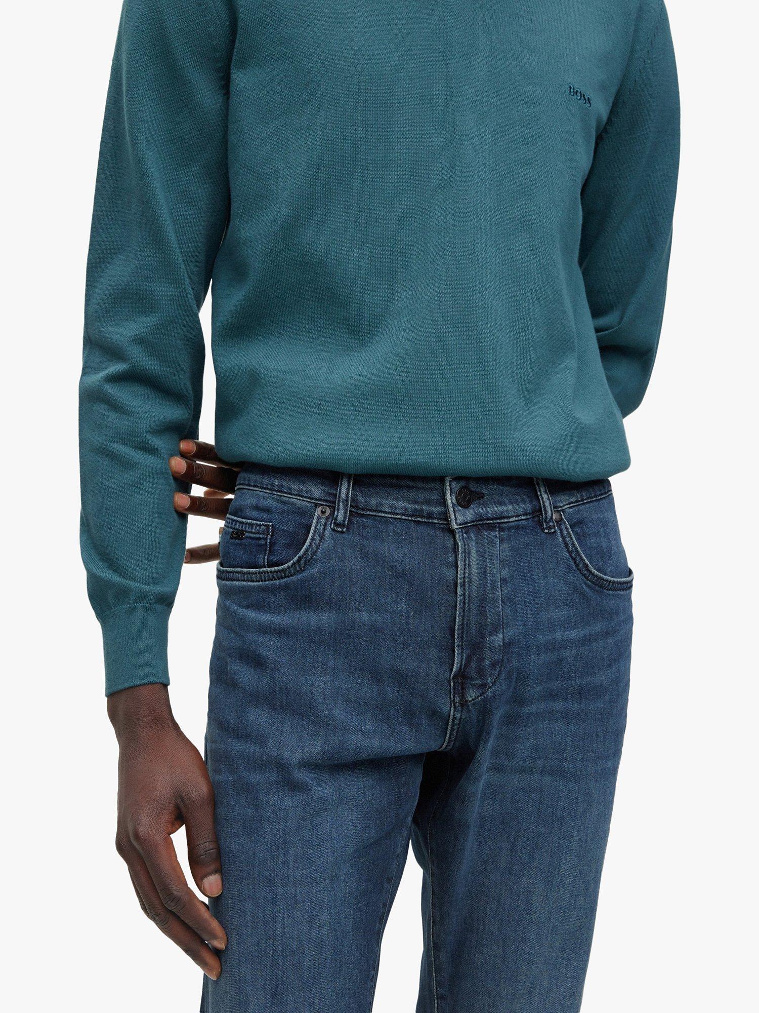 Product image 5 of 5, which shows BOSS Delaware Slim Fit Jeans, Bright Blue, 30L