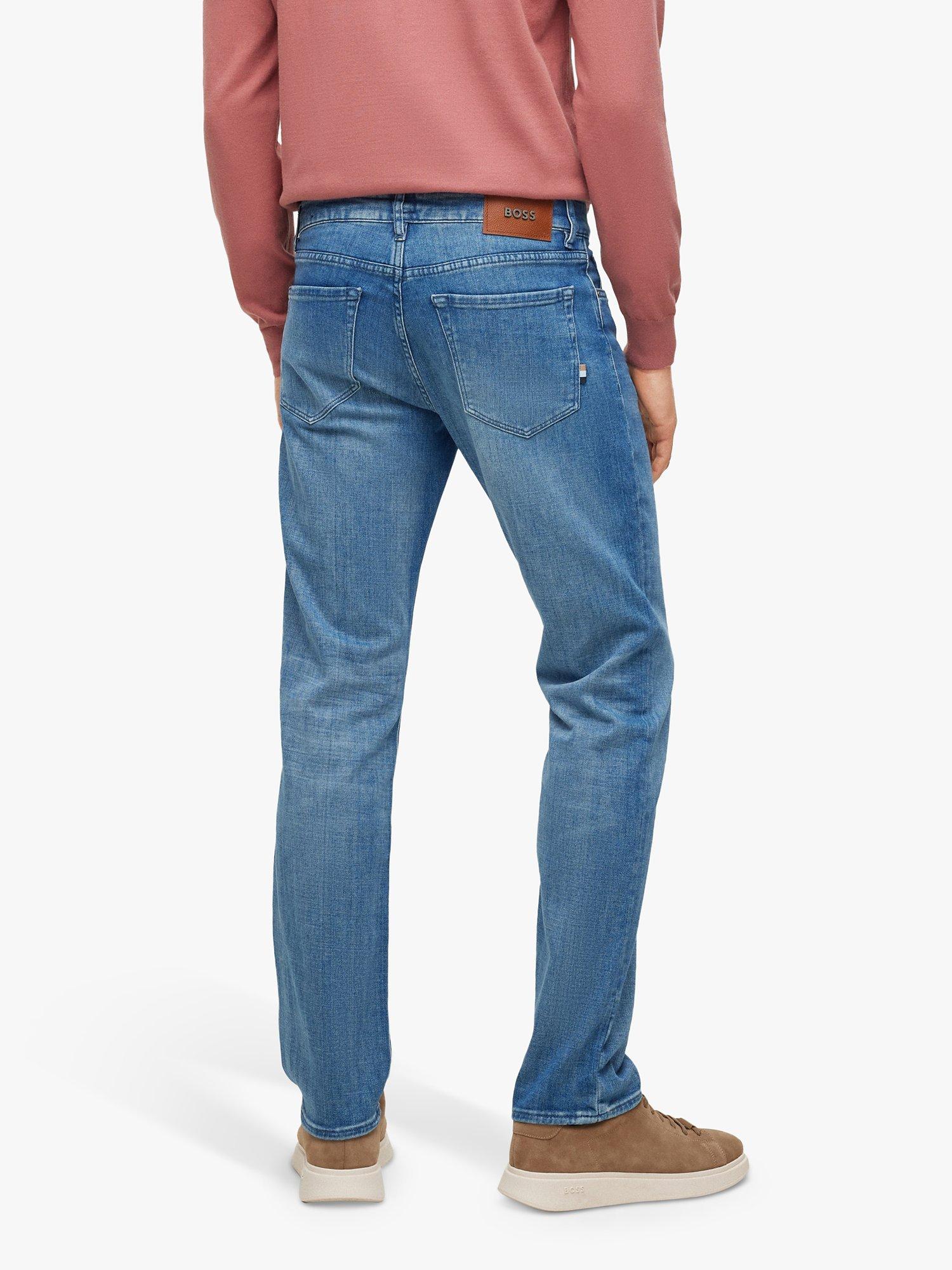 Product image 2 of 5, which shows BOSS Maine Regular Fit Jeans, Turquoise/Aqua, 35R