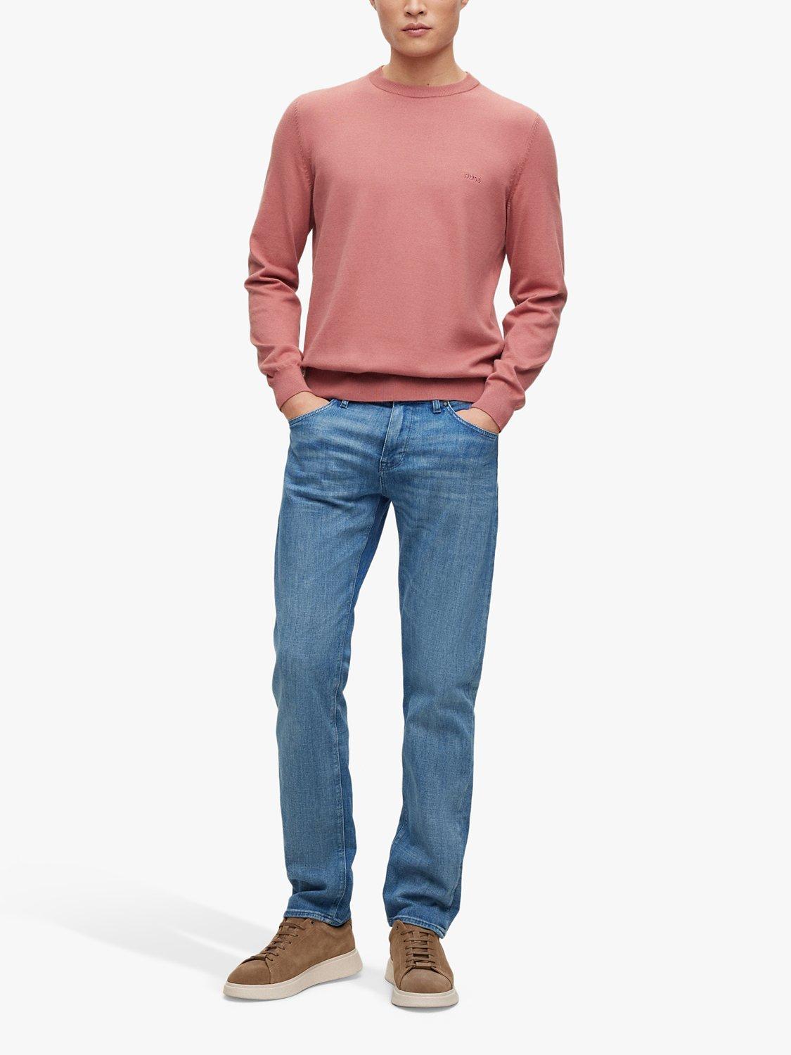 Product image 3 of 5, which shows BOSS Maine Regular Fit Jeans, Turquoise/Aqua, 35R