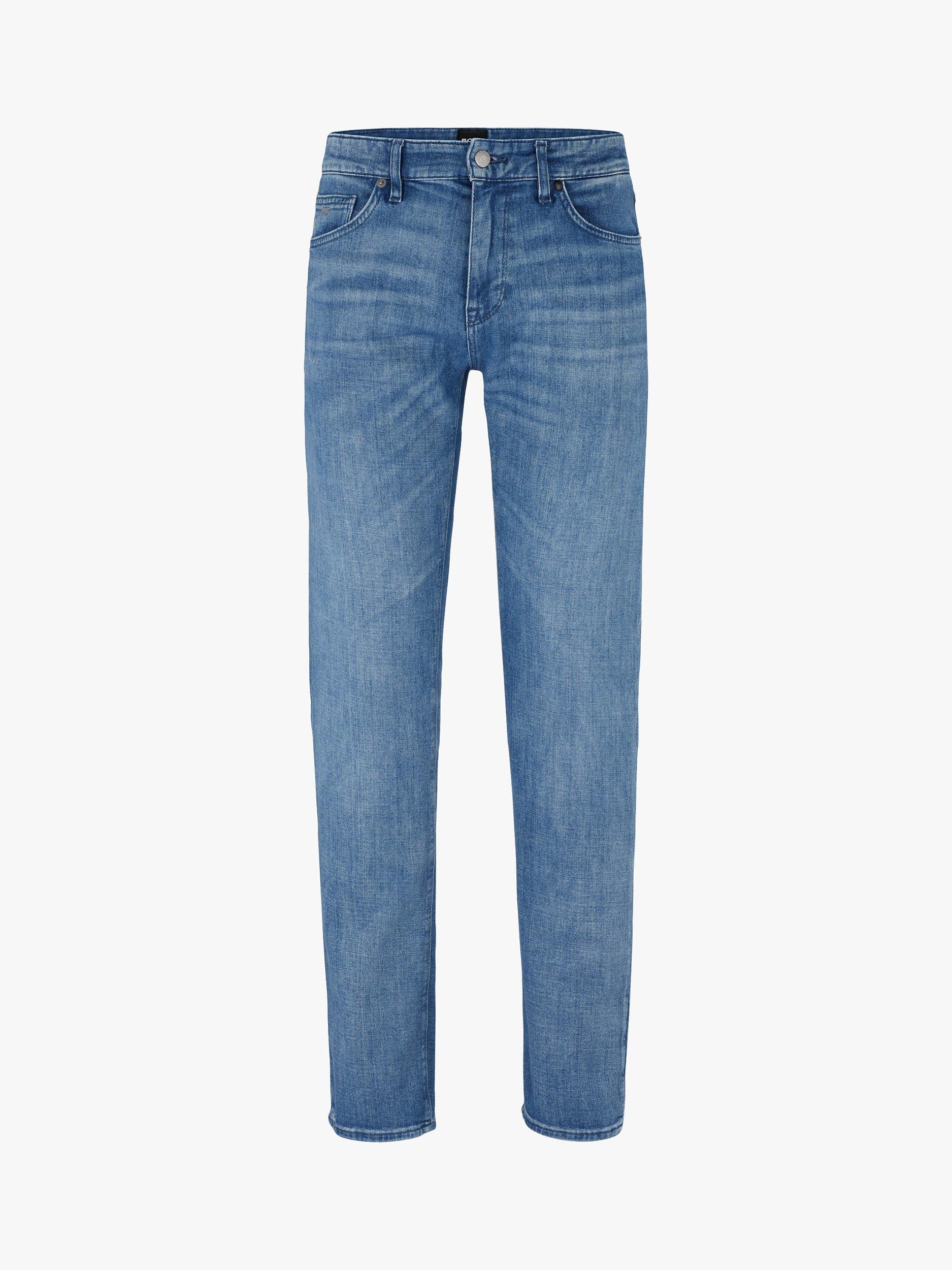 Product image 4 of 5, which shows BOSS Maine Regular Fit Jeans, Turquoise/Aqua, 35R