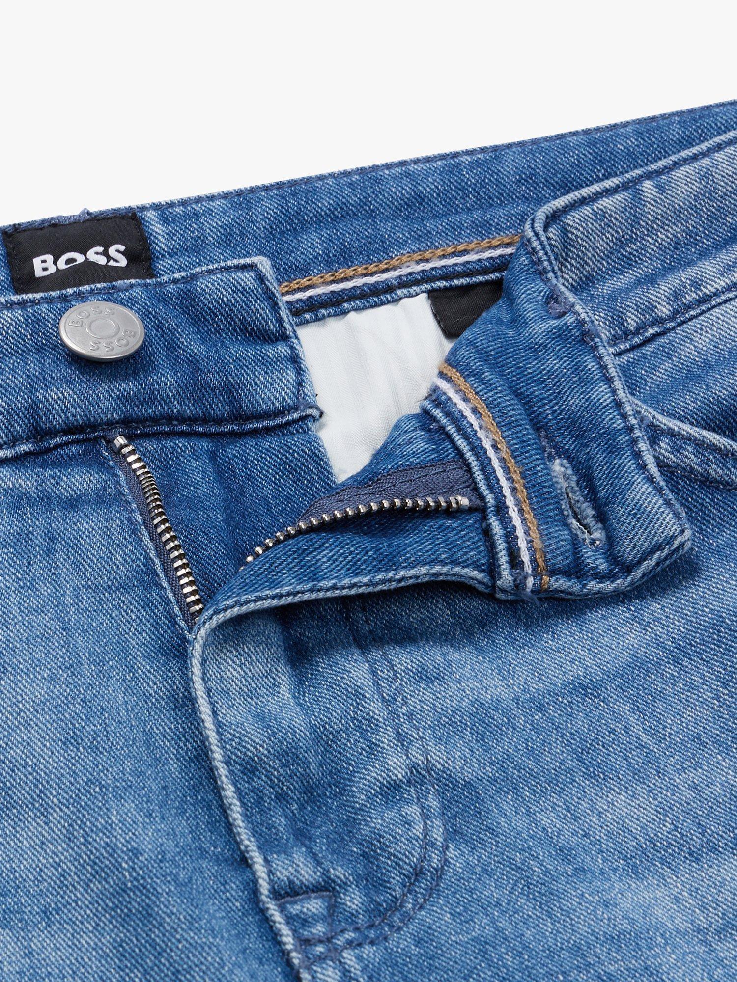 Product image 5 of 5, which shows BOSS Maine Regular Fit Jeans, Turquoise/Aqua, 35R